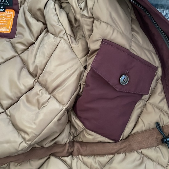 NEW | J.Crew Nordic Parka Burgundy Maroon Dark Wine Mens XS fits Women S AD603 - Picture 6 of 12